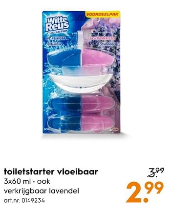 Aanbiedingen Toiletstarter vloeibaar - Witte reus - Geldig van 10/10/2016 tot 19/10/2016 bij Blokker