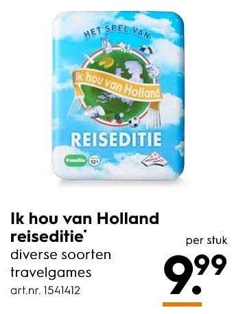 Aanbiedingen Ik hou van holland reiseditie - Huismerk - Blokker - Geldig van 10/10/2016 tot 19/10/2016 bij Blokker
