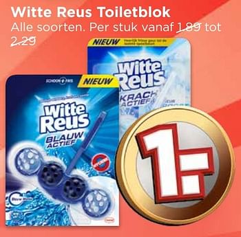 Aanbiedingen Witte reus toiletblok - Witte reus - Geldig van 16/10/2016 tot 22/10/2016 bij Vomar