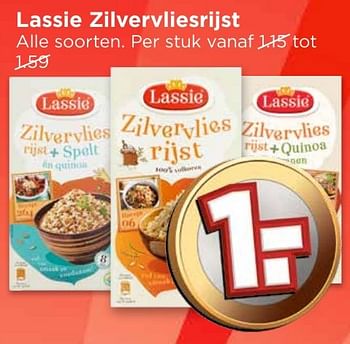 Aanbiedingen Lassie zilvervliesrijst - Lassie - Geldig van 16/10/2016 tot 22/10/2016 bij Vomar