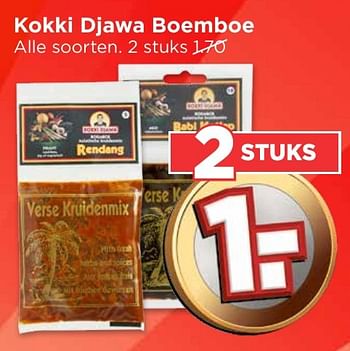 Aanbiedingen Kokki djawa boemboe - Huismerk Vomar - Geldig van 16/10/2016 tot 22/10/2016 bij Vomar
