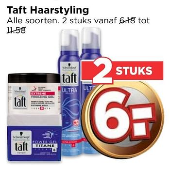 Aanbiedingen Taft haarstyling - Schwartzkopf - Geldig van 16/10/2016 tot 22/10/2016 bij Vomar