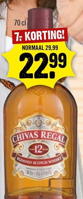 Aanbiedingen Chivas regal - Chivas Regal - Geldig van 16/10/2016 tot 22/10/2016 bij Dirk III
