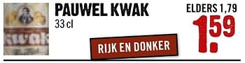 Aanbiedingen Pauwel kwak - Pauwel Kwak - Geldig van 16/10/2016 tot 22/10/2016 bij Dirk III