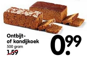 Aanbiedingen Ontbijt- of kandijkoek - Huismerk - Em-té - Geldig van 16/10/2016 tot 22/10/2016 bij Em-té