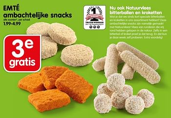 Aanbiedingen Emté ambachtelijke snacks - Huismerk - Em-té - Geldig van 16/10/2016 tot 22/10/2016 bij Em-té