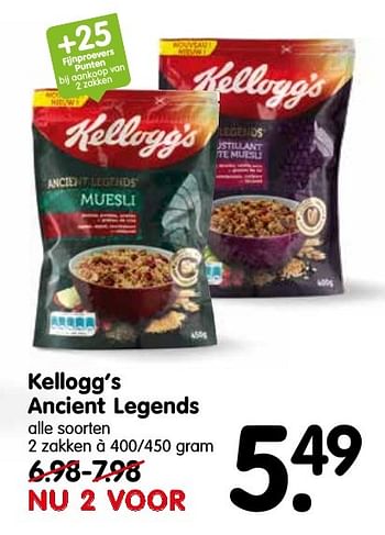 Aanbiedingen Kellogg`s ancient legends - Kellogg's - Geldig van 16/10/2016 tot 22/10/2016 bij Em-té