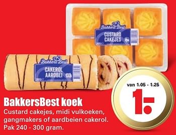 Aanbiedingen Bakkersbest koek - BakkersBest - Geldig van 16/10/2016 tot 22/10/2016 bij Lekker Doen