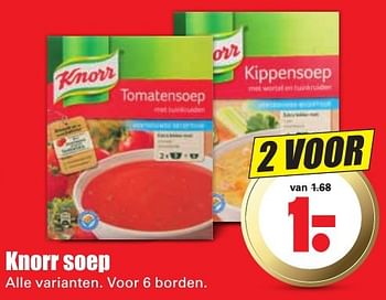 Aanbiedingen Knorr soep - Knorr - Geldig van 16/10/2016 tot 22/10/2016 bij Lekker Doen