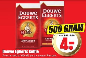 Aanbiedingen Douwe egberts koffie - Douwe Egberts - Geldig van 16/10/2016 tot 22/10/2016 bij Lekker Doen
