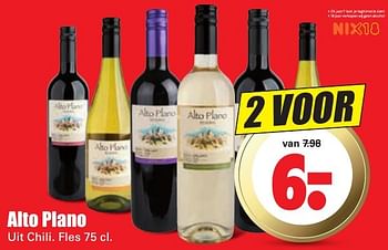 Aanbiedingen Alto plano - Rode wijnen - Geldig van 16/10/2016 tot 22/10/2016 bij Lekker Doen