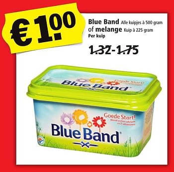 Aanbiedingen Blue band of melange - Blue Band - Geldig van 16/10/2016 tot 22/10/2016 bij Plus