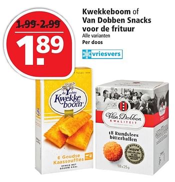 Aanbiedingen Kwekkeboom of van dobben snacks voor de frituur - Huismerk - Plus - Geldig van 16/10/2016 tot 22/10/2016 bij Plus