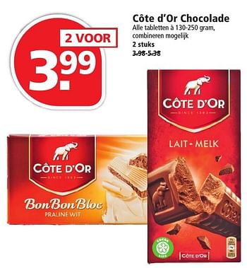 Aanbiedingen Côte d`or chocolade - Cote D'Or - Geldig van 16/10/2016 tot 22/10/2016 bij Plus
