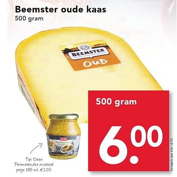 Aanbiedingen Beemster oude kaas - Beemster - Geldig van 16/10/2016 tot 22/10/2016 bij Deen Supermarkten