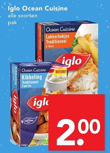 Aanbiedingen Iglo ocean cuisine - Iglo - Geldig van 16/10/2016 tot 22/10/2016 bij Deen Supermarkten