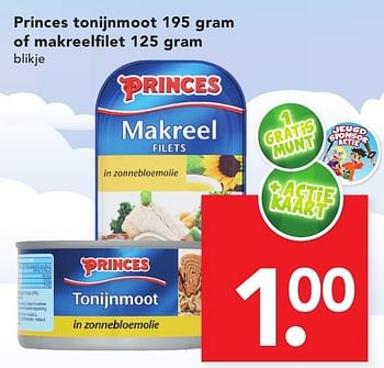 Aanbiedingen Princes tonijnmoot of makreelfilet - Princes - Geldig van 16/10/2016 tot 22/10/2016 bij Deen Supermarkten