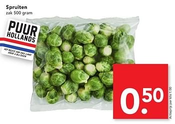 Aanbiedingen Spruiten - Huismerk deen supermarkt - Geldig van 16/10/2016 tot 22/10/2016 bij Deen Supermarkten