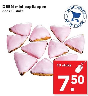 Aanbiedingen Deen mini papflappen - Huismerk deen supermarkt - Geldig van 16/10/2016 tot 22/10/2016 bij Deen Supermarkten