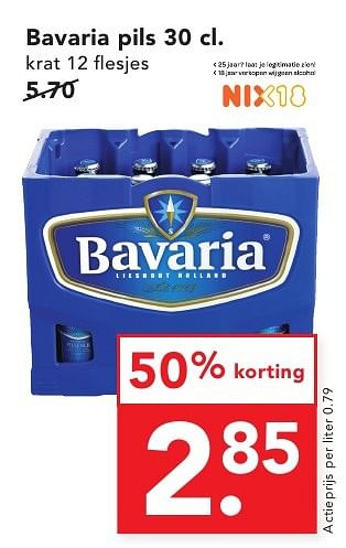 Aanbiedingen Bavaria pils - Bavaria - Geldig van 16/10/2016 tot 22/10/2016 bij Deen Supermarkten