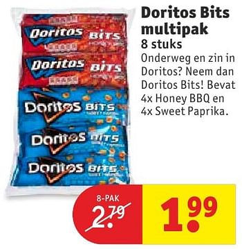 Aanbiedingen Doritos bits multipak - Doritos - Geldig van 11/10/2016 tot 23/10/2016 bij Kruidvat