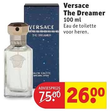 Aanbiedingen Versace the dreamer eau de toilette - Versace - Geldig van 11/10/2016 tot 23/10/2016 bij Kruidvat