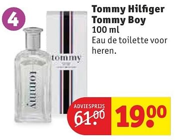 Aanbiedingen Tommy hilfiger tommy boy eau de toilette voor heren - Tommy Hilfiger - Geldig van 11/10/2016 tot 23/10/2016 bij Kruidvat