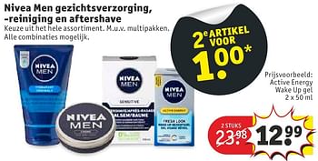 Aanbiedingen Nivea men gezichtsverzorging, reiniging en aftershave - Nivea - Geldig van 11/10/2016 tot 23/10/2016 bij Kruidvat
