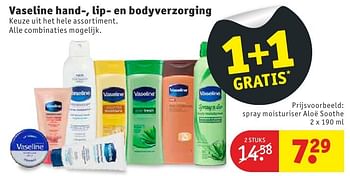Aanbiedingen Vaseline hand-, lip- en bodyverzorging - Vaseline  - Geldig van 11/10/2016 tot 23/10/2016 bij Kruidvat