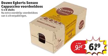 Aanbiedingen Douwe egberts senseo cappuccino voordeeldoos - Douwe Egberts - Geldig van 11/10/2016 tot 23/10/2016 bij Kruidvat