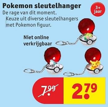 Aanbiedingen Pokemon sleutelhanger - Pokemon - Geldig van 11/10/2016 tot 23/10/2016 bij Kruidvat