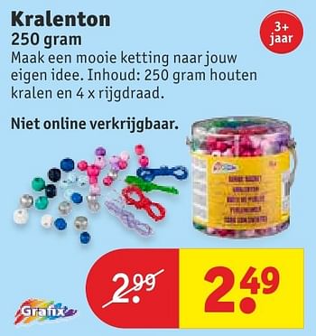 Aanbiedingen Kralenton - Grafix - Geldig van 11/10/2016 tot 23/10/2016 bij Kruidvat