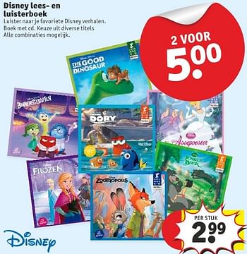 Aanbiedingen Disney lees- en luisterboek - Disney - Geldig van 11/10/2016 tot 23/10/2016 bij Kruidvat