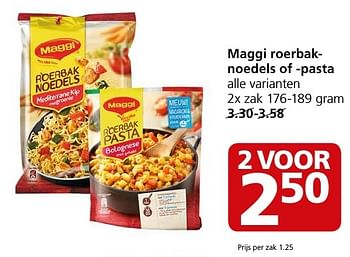 Aanbiedingen Maggi roerbaknoedels of -pasta - MAGGI - Geldig van 17/10/2016 tot 23/10/2016 bij Jan Linders