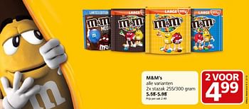 Aanbiedingen M+m`s - Mars Snacks - Geldig van 17/10/2016 tot 23/10/2016 bij Jan Linders