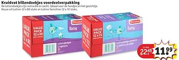 Aanbiedingen Kruidvat billendoekjes voordeelverpakking - Huismerk - Kruidvat - Geldig van 11/10/2016 tot 23/10/2016 bij Kruidvat