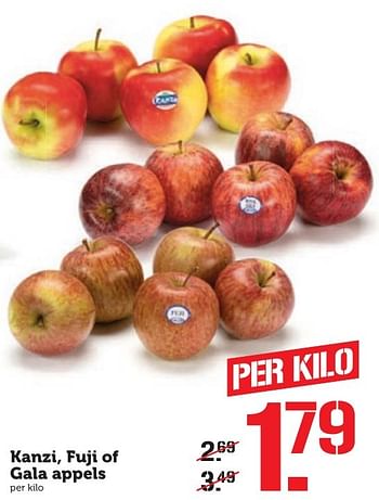 Aanbiedingen Kanzi, fuji of gala appels - Huismerk - Coop - Geldig van 17/10/2016 tot 23/10/2016 bij Coop
