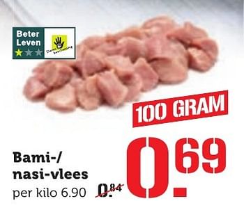 Aanbiedingen Bami- nasi-vlees - Huismerk - Coop - Geldig van 17/10/2016 tot 23/10/2016 bij Coop