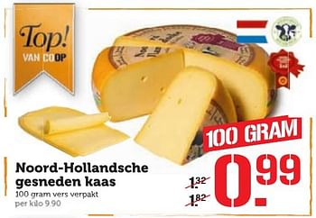 Aanbiedingen Noord-hollandsche gesneden kaas - Huismerk - Coop - Geldig van 17/10/2016 tot 23/10/2016 bij Coop