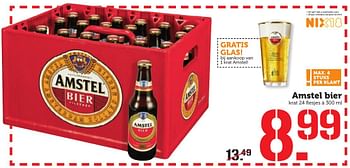 Aanbiedingen Amstel bier - Amstel - Geldig van 17/10/2016 tot 23/10/2016 bij Coop