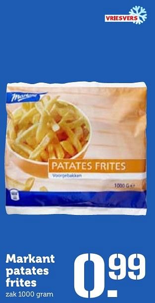 Aanbiedingen Markant patates frites - Markant - Geldig van 17/10/2016 tot 23/10/2016 bij Coop