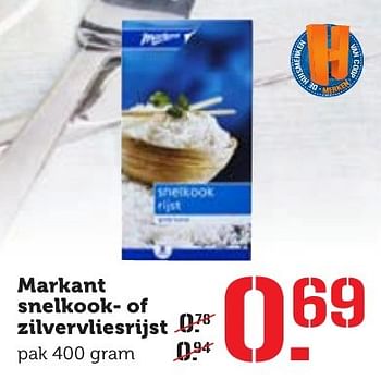 Aanbiedingen Markant snelkook- of zilvervliesrijst - Markant - Geldig van 17/10/2016 tot 23/10/2016 bij Coop