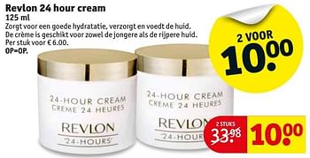 Aanbiedingen Revlon 24 hour cream - Revlon - Geldig van 18/10/2016 tot 23/10/2016 bij Kruidvat