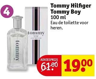 Aanbiedingen Tommy hilfiger tommy boy 100 ml - Tommy Hilfiger - Geldig van 18/10/2016 tot 23/10/2016 bij Kruidvat