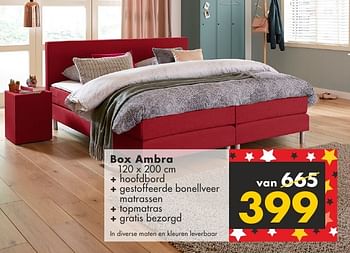 Aanbiedingen Box ambra - Huismerk - Beter Bed - Geldig van 17/10/2016 tot 30/10/2016 bij Beter Bed