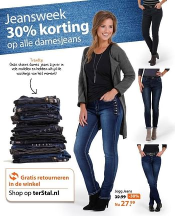 Aanbiedingen Jogg jeans - Huismerk - terStal - Geldig van 17/10/2016 tot 30/10/2016 bij terStal