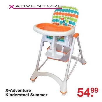 Aanbiedingen X-adventure kinderstoel summer - Xadventure - Geldig van 03/10/2016 tot 23/10/2016 bij Baby & Tiener Megastore