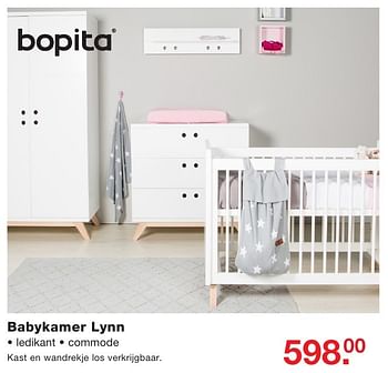 Aanbiedingen Babykamer lynn - Bopita - Geldig van 03/10/2016 tot 23/10/2016 bij Baby & Tiener Megastore