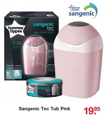 Aanbiedingen Sangenic tec tub pink - Sangenic - Geldig van 03/10/2016 tot 23/10/2016 bij Baby & Tiener Megastore