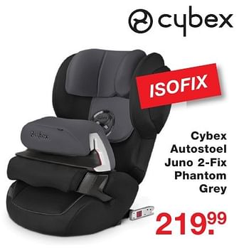 Aanbiedingen Cybex autostoel juno 2-fix phantom grey - Cybex - Geldig van 03/10/2016 tot 23/10/2016 bij Baby & Tiener Megastore